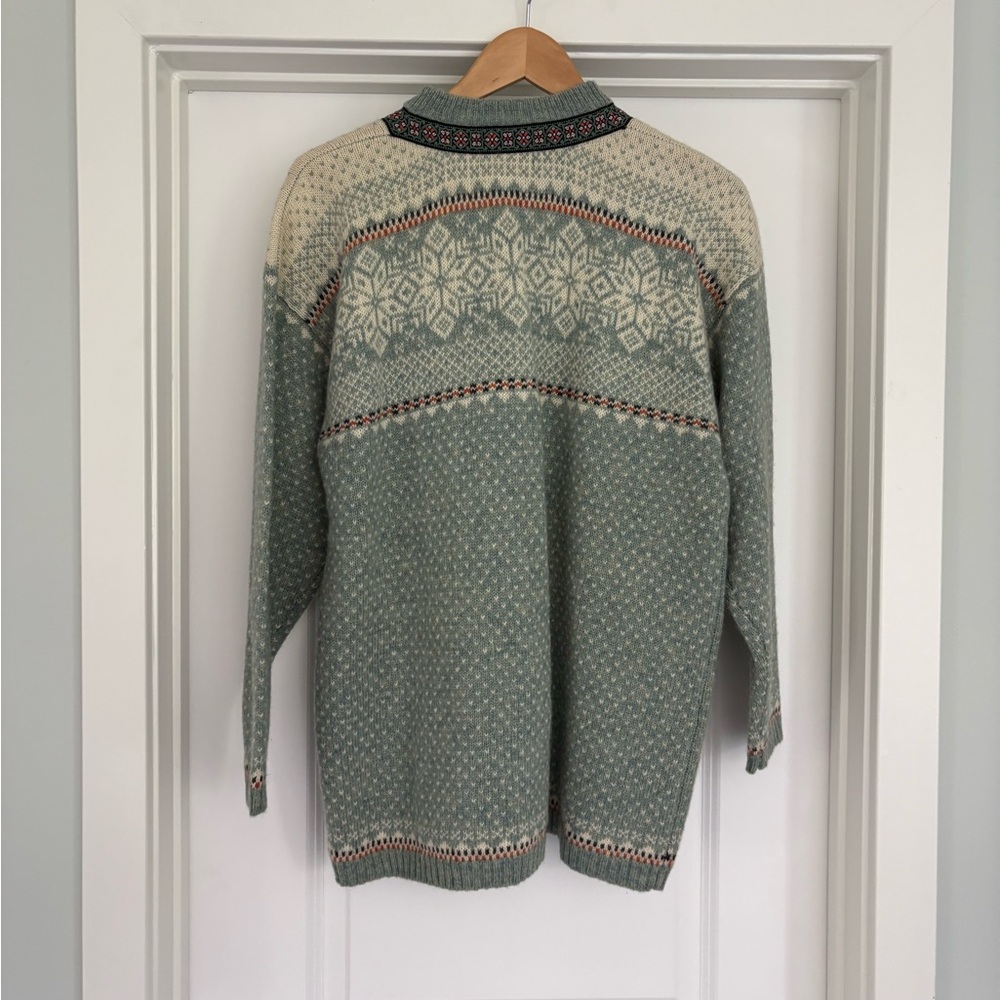 VTG Squaw Valley Fair Isle Wool Carigan M - Picture 4 of 6